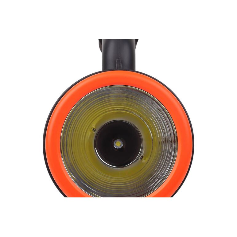 Lanterna led de mana ledvance spotlight, 3w + 1w cob, 300 lm, lumina rece (6500k), 4 moduri de iluminare, acumulator li-ion 2x1200 mah, ip20, cablu incarcare usb inclus, portocaliu/negru,  Lampi de exterior | electropc.ro