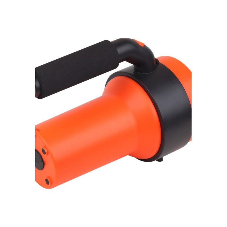 Lanterna led de mana ledvance spotlight, 3w + 1w cob, 300 lm, lumina rece (6500k), 4 moduri de iluminare, acumulator li-ion 2x1200 mah, ip20, cablu incarcare usb inclus, portocaliu/negru,  Lampi de exterior | electropc.ro