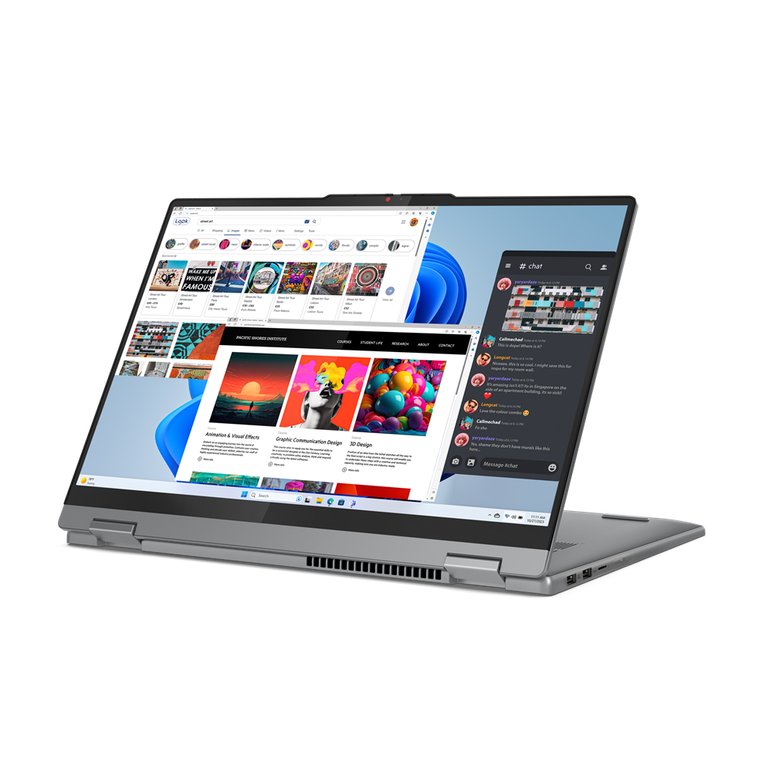 Laptop lenovo ideapad 5 2-in-1 16iru9, 16" wuxga (1920x1200) ips 300nits glossy, 45% ntsc, 60hz, tÜv low blue light, glass, touch, intel® core™ 7 150u, 10c (2p + 8e) / 12t, p-core 1.8 / 5.4ghz, e-core 1.2 / 4.0ghz, 12mb, video integrated intel® graphics, ,  Laptopuri | electropc.ro