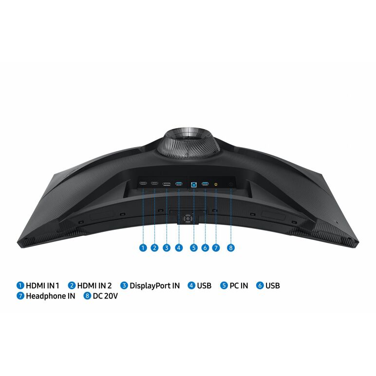 Monitor samsung ls32bg750npxen 32 inch, curvature: 1000r , panel type: va, resolution: 3840x2160, aspect ratio: 16:9,  refresh rate:165hz, response time gtg: 1ms, brightness: 350 cd/m², contrast (static): 1,000,000 : 1, viewing angle: 178º(r/l), 178º(u/d),  Monitoare LED | electropc.ro