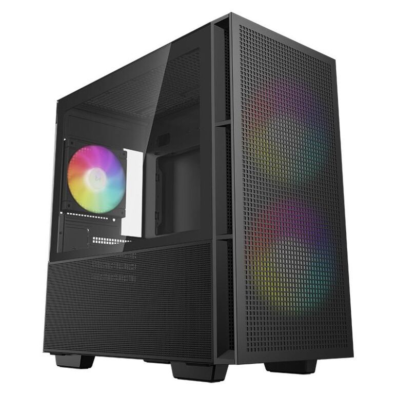 Carcasa deepcool ch360 mini tower argb negru,  Carcase | electropc.ro