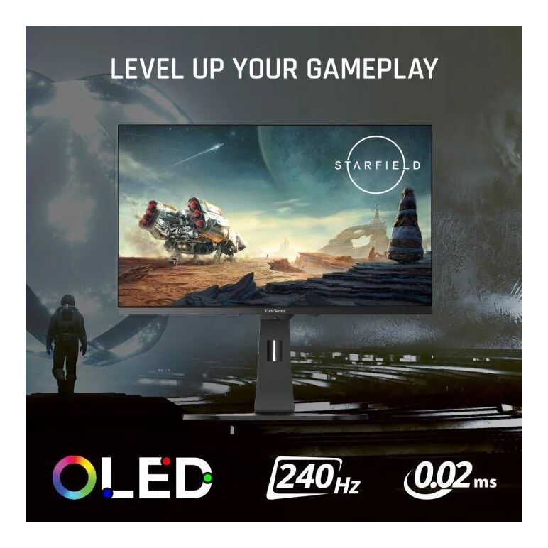Monitor viewsonic 27" xg272-2k-oled, diagonal (inch): 27, diagonal (cm): 68.6, aspect ratio: 16:9, panel: oled, resolution: 2560x1440, refresh rate: 240hz, response time gtg: 0.02ms, response time mprt: 0.01ms, brightness (max): 450 cd/m², contrast (stati,  Monitoare LED | electropc.ro