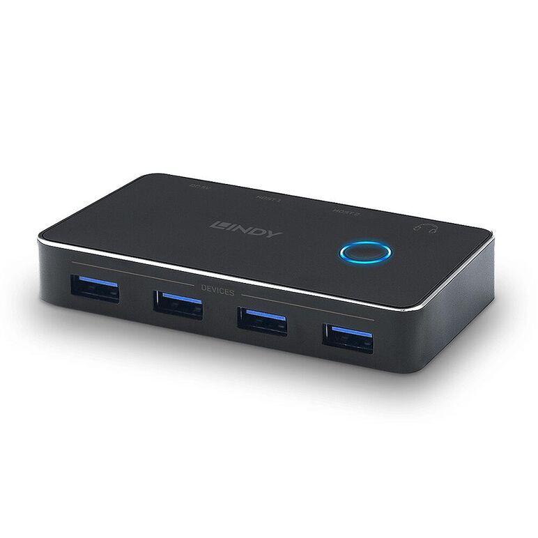 Switch usb lindy, 4 porturi usb 3.0 2:4, latime de banda suportata 5 gbps, chipset rts5411, gpd8104b, aws3410,  Hub-uri USB | electropc.ro