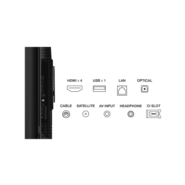 Televizor tcl qled 75t8b, 189 cm, smart google tv, 4k ultra hd, 100hz, clasa f (model 2024),  Televizoare | electropc.ro
