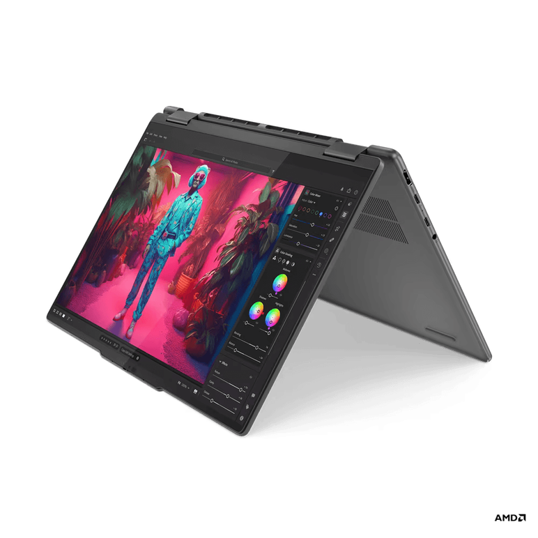 Laptop lenovo yoga 7 2-in-1 14ahp9, 14" wuxga (1920x1200) oled 400nits glossy / anti-fingerprint, 100% dci-p3, 60hz, dolby vision®, displayhdr™ true black 500, tÜv low blue light, glass, touch, amd ryzen™ 7 8840hs (8c / 16t, 3.3 / 5.1ghz, 8mb l2 / 16mb l3,  Laptopuri | electropc.ro