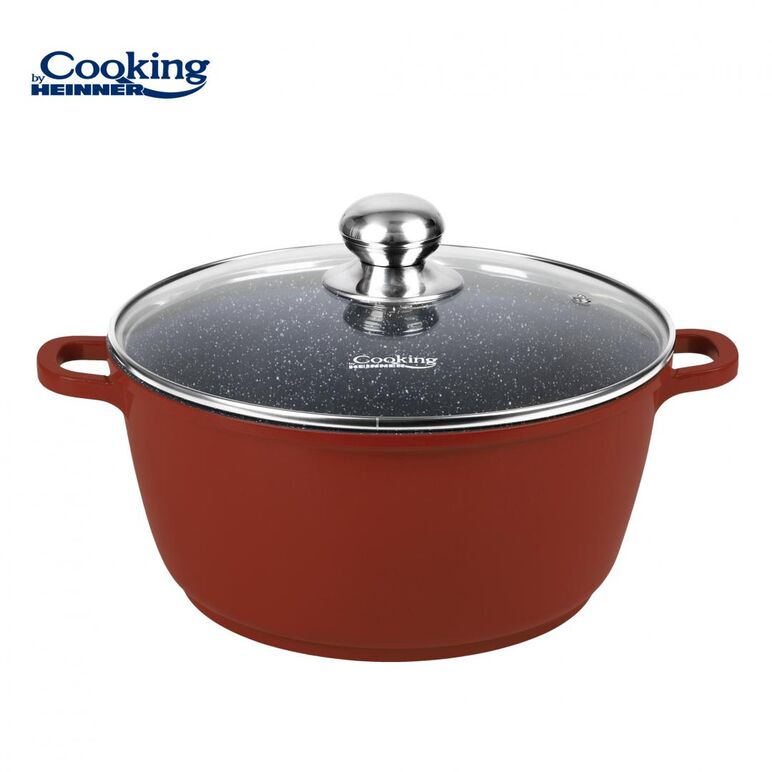 Semioala aluminiu+capac 40x17.5cm, 18.6l, calabria, cooking by heinner,  Tigai si seturi | electropc.ro