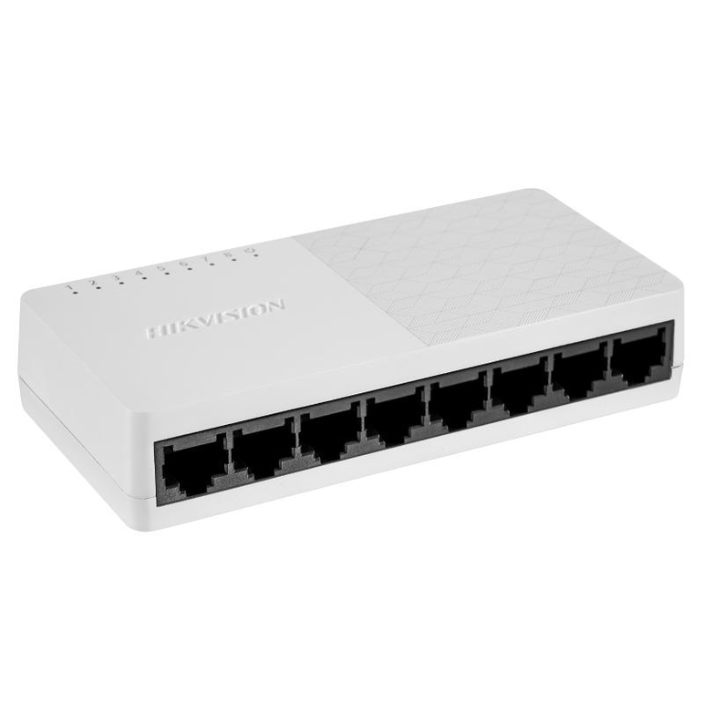 Switch 8 porturi gigabit hikvision ds-3e0508d-o, unmanaged, 8 gigabit rj45 ports, plug & play, support adi/adix, standard: ieee 802.3, ieee 802.3u, ieee 802.3x, ieee 802.3ab; desktop plastic switch, dimensiuni: 124.00 mm × 25.00 mm × 61.00 mm, greutate: 0,  Switch-uri | electropc.ro