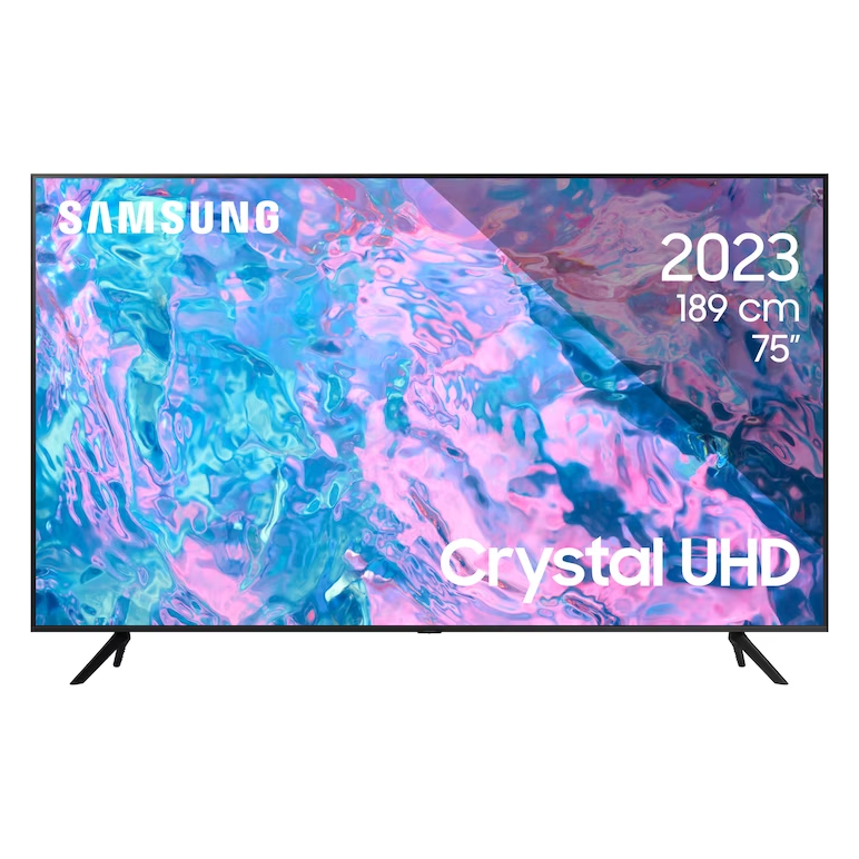 Televizor samsung led 75cu7172, 189 cm, smart, 4k ultra hd, clasa f (model 2023),  Televizoare | electropc.ro
