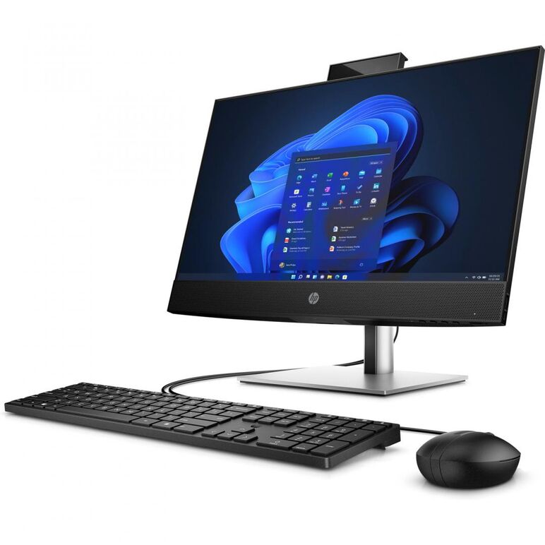 All-in-one hp proone 440 g9 23.8 inch non-touch ips fhd, cu procesor intel core i7-13700t, video integrat intel uhd graphics 770, ram 16gb ddr4, ssd 512gb, adjustable stand, hp 125 black wired keyboard, hp 125 black wired mouse, black, free dos, 3yw,  All in one PC | electropc.ro