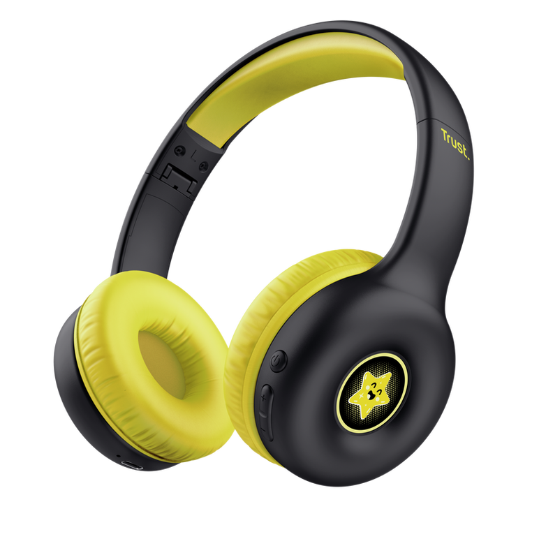 Casti trust nouna ws kids, frecventa raspuns 20 hz - 20.000 hz, negru,  Casti audio | electropc.ro