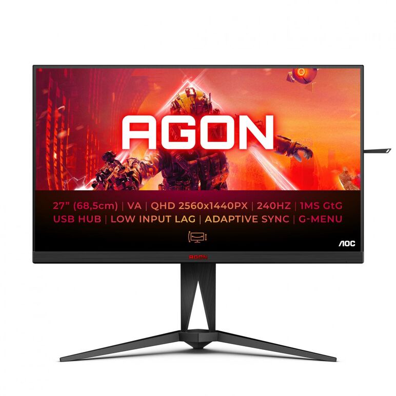 Monitor 27" aoc ag275qzn/eu,  Monitoare LED | electropc.ro
