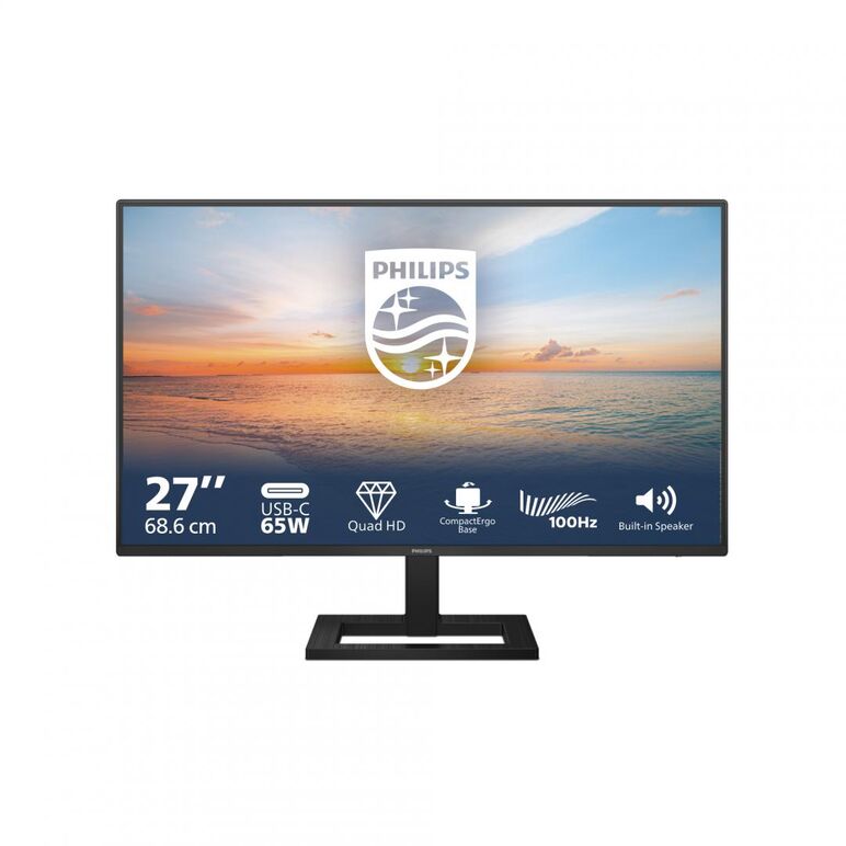 Monitor philips 27" 27e1n1600ae/00, diagonal (inch): 27, diagonal (cm): 68.6, aspect ratio: 16:9, panel: ips, resolution: 2560 x 1440, refresh rate: 100hz, response time gtg: 4ms, response time mprt: 1ms, brightness (max): 350  cd/m², contrast (static) : ,  Monitoare LED | electropc.ro