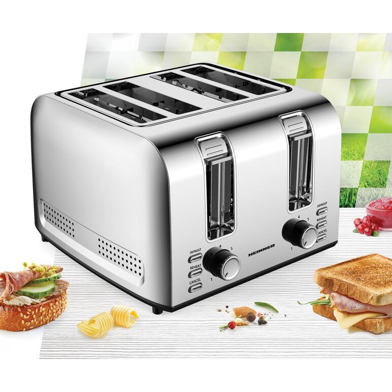Prajitor de paine heinner htp-4s1500ss,  Prajitoare de paine | electropc.ro