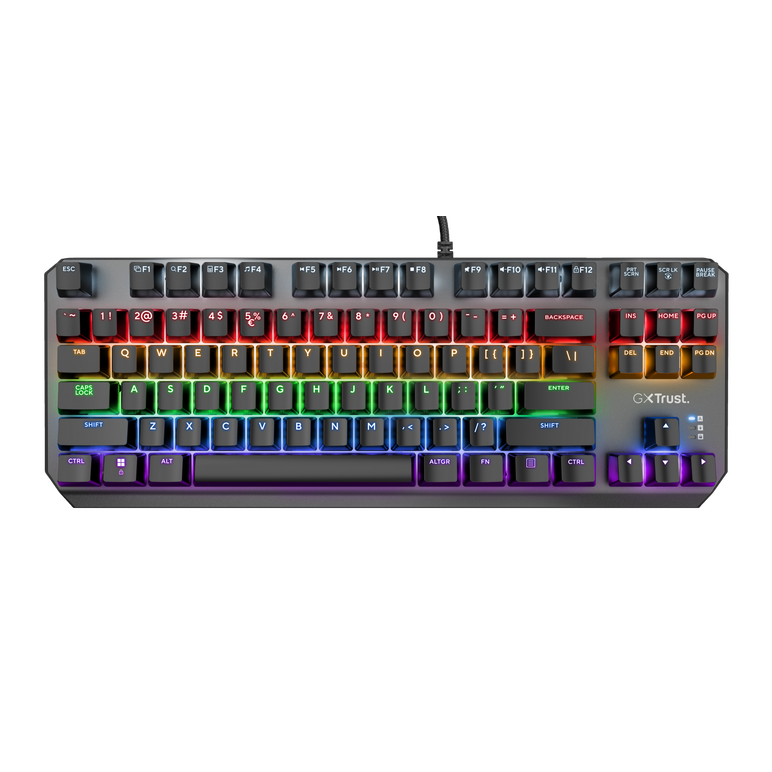 Tastatura trust gxt834 callaz tenkeyless cu fir mecanica, negru,  Tastaturi | electropc.ro