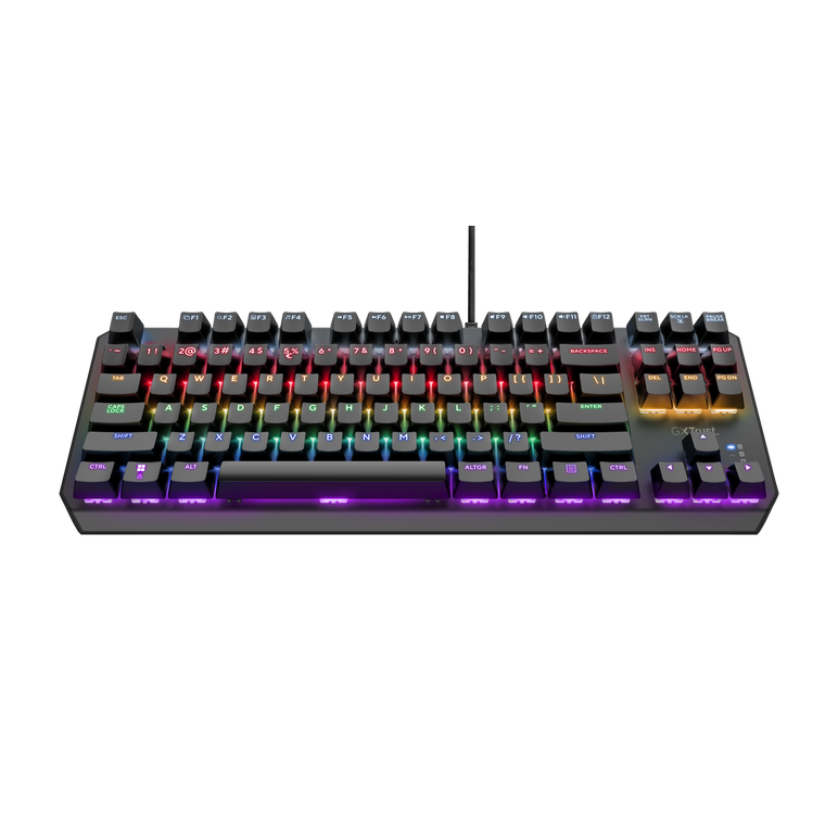Tastatura trust gxt834 callaz tenkeyless cu fir mecanica, negru,  Tastaturi | electropc.ro