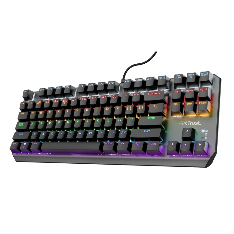 Tastatura trust gxt834 callaz tenkeyless cu fir mecanica, negru,  Tastaturi | electropc.ro