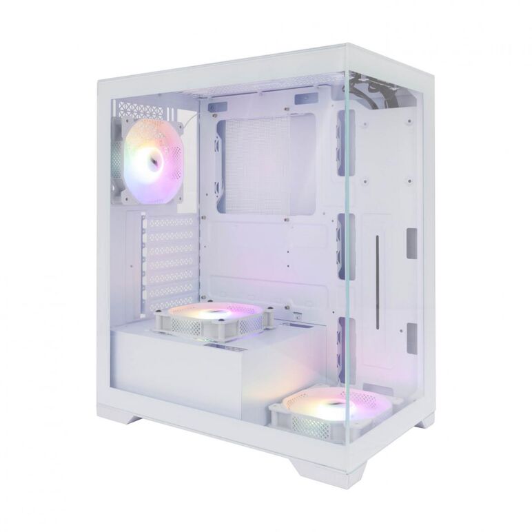 Carcasa 1stplayer mi7-a mid tower argb alb,  Carcase | electropc.ro