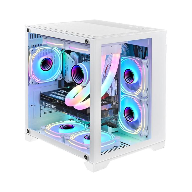 Carcasa 1stplayer mv5 cube tower argb alb,  Carcase | electropc.ro
