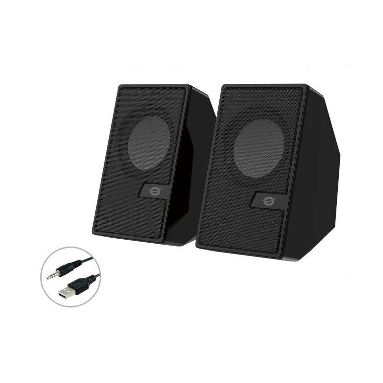 Conceptronic bjorn02b 2.0-channel computer speaker with bluetooth, 6w, 63 x 63 x 105 mm,  Sisteme audio | electropc.ro