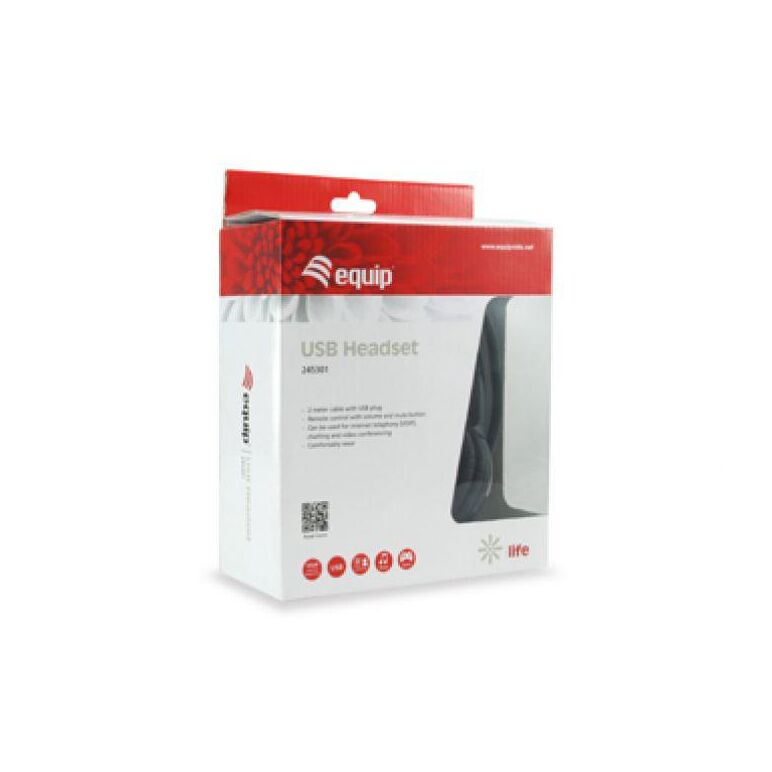 Equip 245301 usb headset, 150x70x165mm,  Casti audio | electropc.ro
