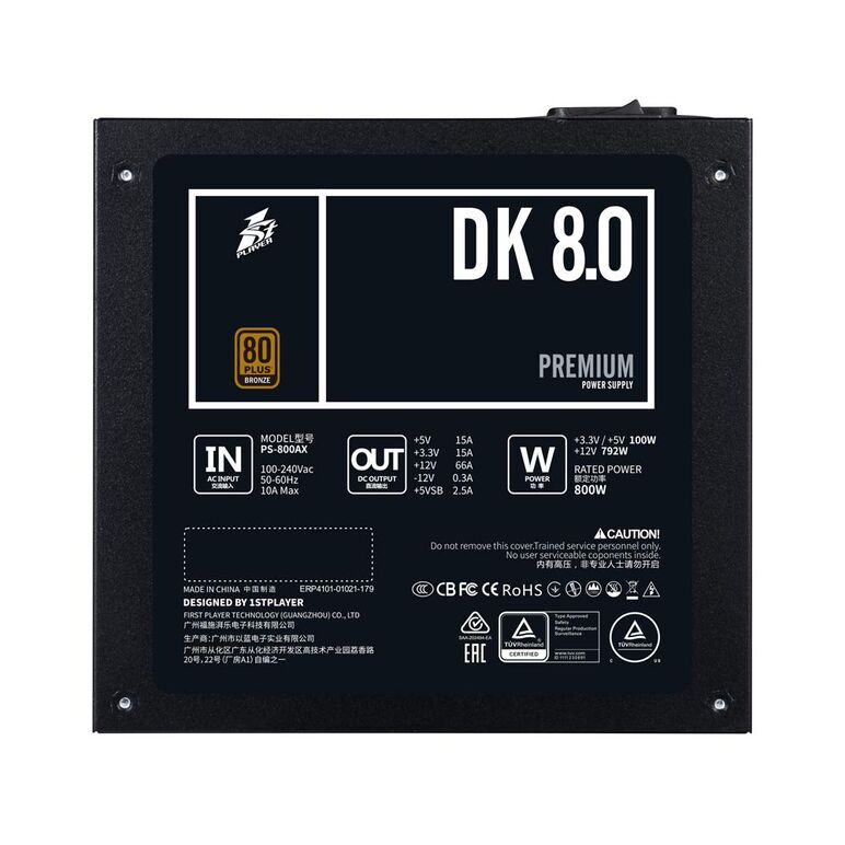 Sursa 1stplayer dk premium 800w 80 plus bronze,  Surse PC | electropc.ro