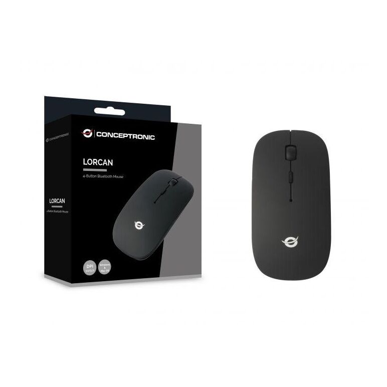 Conceptronic lorcan01b 4-button bluetooth mouse, 56 x 20 x 112 mm,  Mouse | electropc.ro