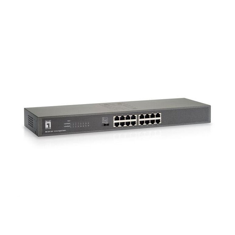 Levelone gsw-1657 16-port gigabit switch, 440 x 208 x 44 mm,  Switch-uri | electropc.ro