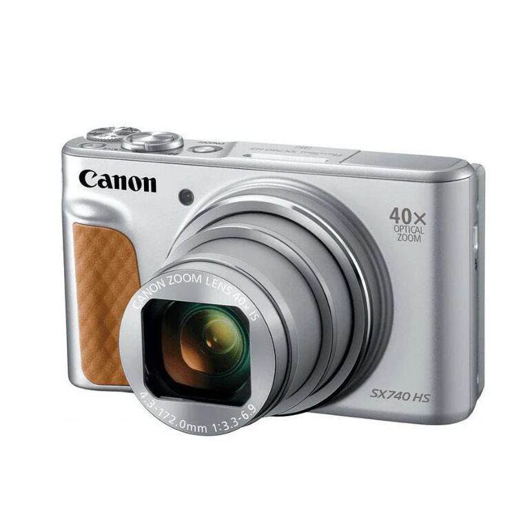 Camera foto canon powershot sx740hs silver, 20.3 mp, senzor cmos tip 1/2,3, cu iluminare din spate, 40x zoom optic, 40x zoom digital, 3" lcd rabatabil, processor imagine digic 8, focalizare ttl, iso100-3200, wifi, gps, bluetooth, efecte fotografice, filma,  Aparate foto compacte | electropc.ro