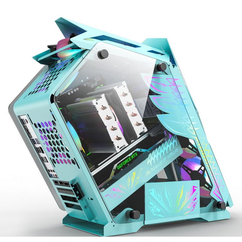 Carcasa pro gaming hercule blue mid tower argb,  Carcase | electropc.ro