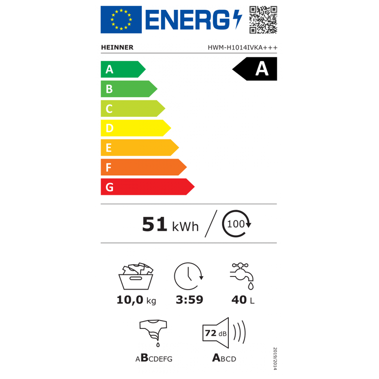 Masina de spalat rufe heinner hwm-h1014ivka+++,  Masini de spalat rufe automate | electropc.ro