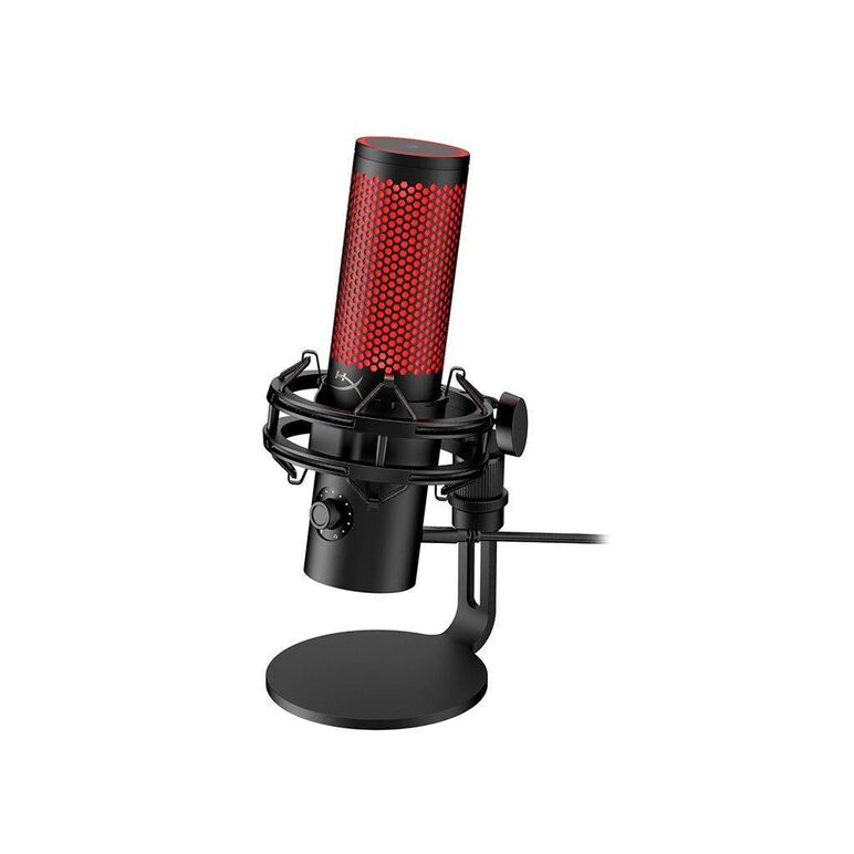 Microfon hyperx quadcast 2, usb-c, pentru gaming, streaming si podcasting, control on-board, iluminare led, stand antișoc demontabil, pc/mac/ps5/ps4, negru,  Microfoane | electropc.ro