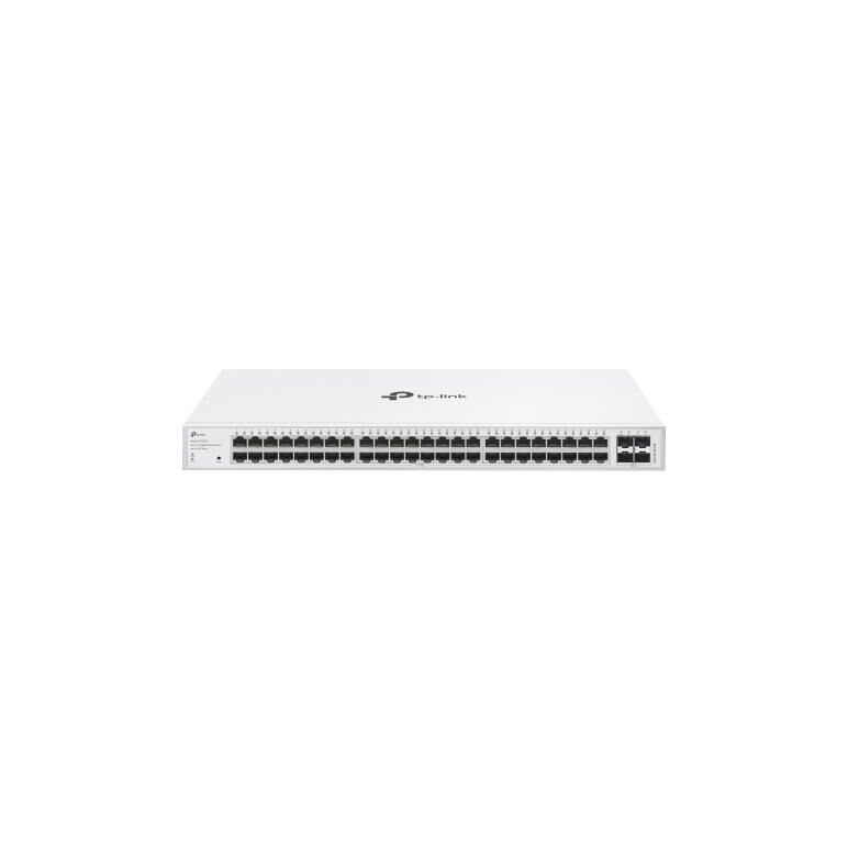 Switch tp-link cu 48 de porturi, 48× 10/100/1000 mbps rj45 ports (auto- negotiation/auto mdi/mdix), 4× gigabit sfp slots, capacitate switch 104 gbps, dimensiuni 17.3×8.7×1.7 in (440×220×44 mm),  Switch-uri | electropc.ro