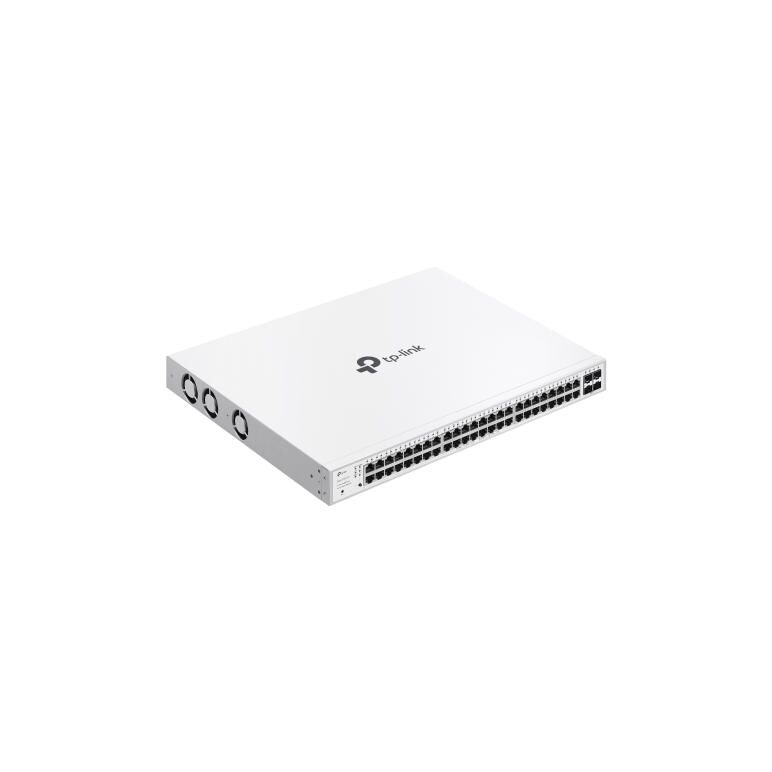 Switch tp-link cu 52 de porturi, 48× 10/100/1000 mbps poe+ rj45 ports (auto negotiation/auto mdi/mdix),4× gigabit sfp slots, capacitate switch 104 gbps, dimensiuni 17.3×13.0×1.7 in (440×330×44 mm),  Switch-uri | electropc.ro