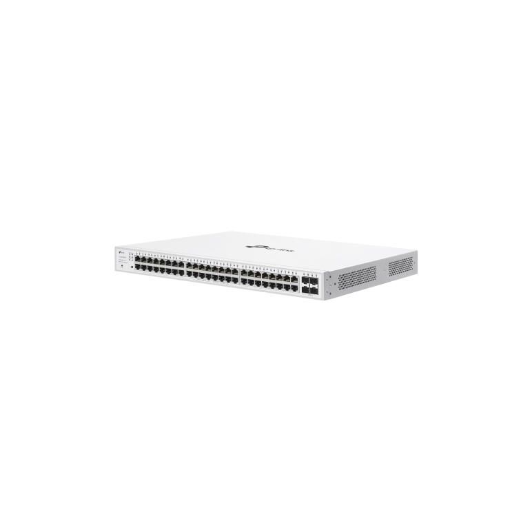 Switch tp-link cu 52 de porturi, 48× 10/100/1000 mbps poe+ rj45 ports (auto negotiation/auto mdi/mdix),4× gigabit sfp slots, capacitate switch 104 gbps, dimensiuni 17.3×13.0×1.7 in (440×330×44 mm),  Switch-uri | electropc.ro