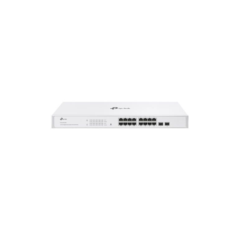Tp-link 16-port gigabit smart switch with 16× gigabit rj45 ports and 2× gigabit sfp slots, interfata:  16× 10/100/1000 mbps rj45 ports (auto- negotiation/auto mdi/mdix), dimensiuni: 440×180×44 mm, capacitate switch: 36 gbps, packet forwarding rate: 26.78 ,  Switch-uri | electropc.ro