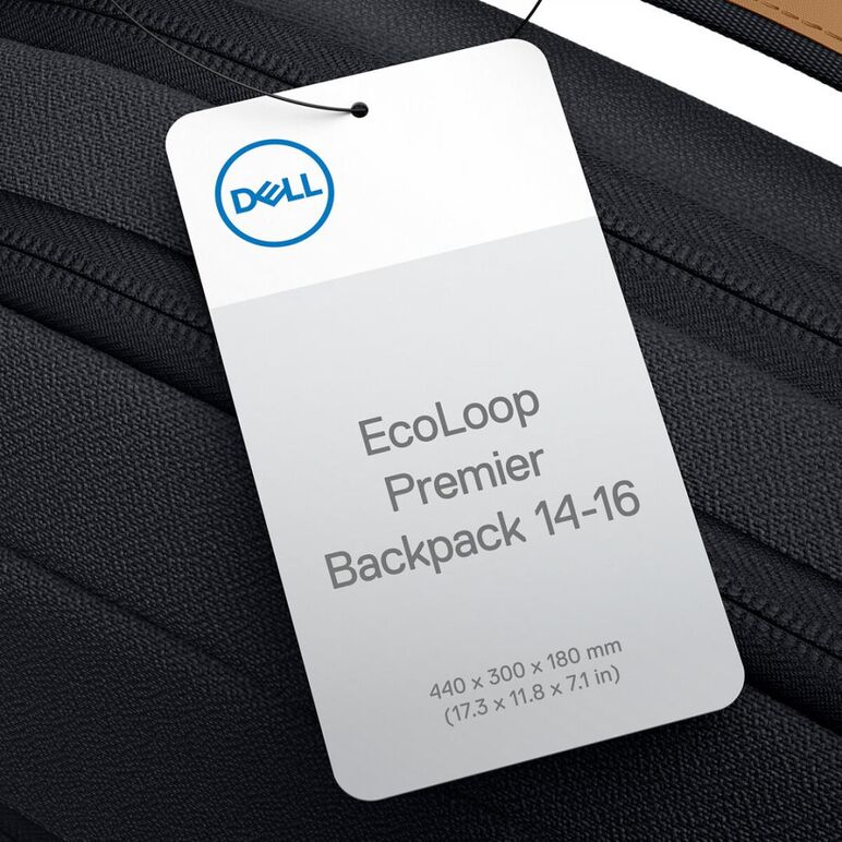 Dell ecoloop backpack 16" cp7625 black,  Genti laptop | electropc.ro