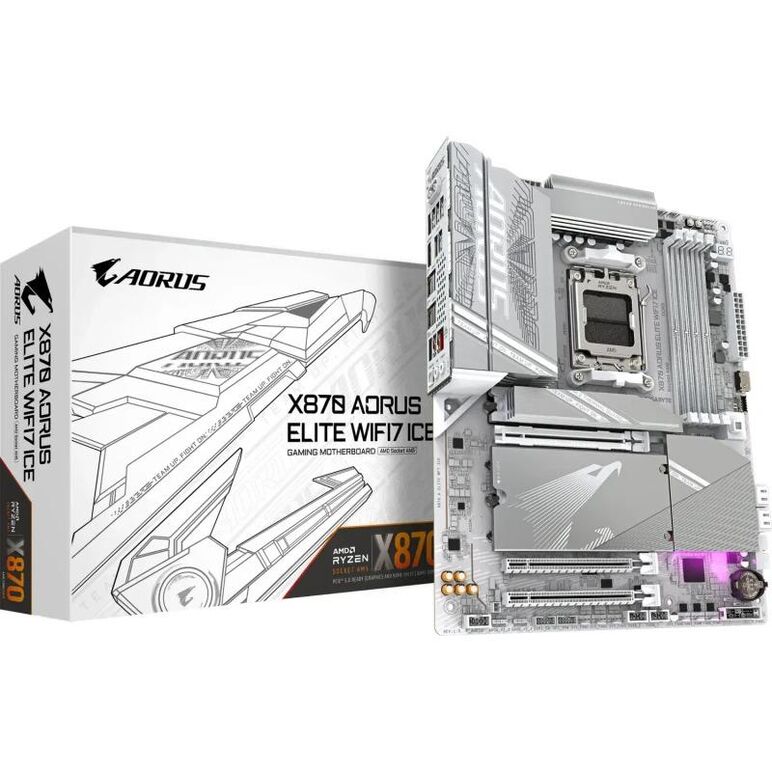 Placa de baza gigabyte x870 aorus elite wifi7 ice am5,  Placi de baza | electropc.ro