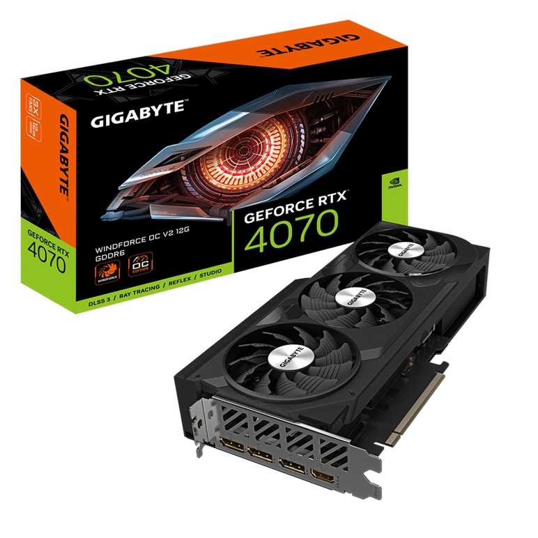 Placa video gigabyte geforce rtx 4070 winforce oc v2 12g gddr6 192 bit,  Placi video | electropc.ro