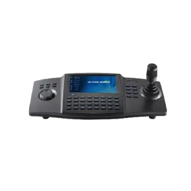 Tastatura de control hikvision ds-1100ki(b) pentru camere speed dome, display  7" lcd, 4d joystick, suporata 32 utilizatori si 4000 echipamente, interfata retea 1 × 100m/1000m self-adaptive, 1 × rs-232, 1 × rs-485, 1 × usb 2.0 interface, dimensiuni 435 × ,  Accesorii | electropc.ro