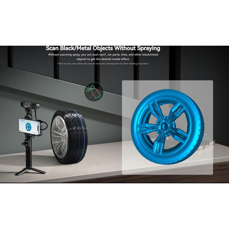 Creality 3d scanner cr-scan ferret pro, rezolutie 3d: 0.16mm, distanta lucru: 150-700mm, viteza scanare: 30fps, acuratete: 0.1mm, conectivitate wireless wi-fi6, durata sesiune max: 2.5h, capacitate acumulator: 5000mah, sisteme de operare: ios, windows, an,  Accesorii imprimare 3D | electropc.ro