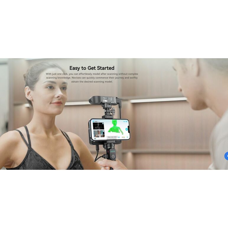 Creality 3d scanner cr-scan ferret pro, rezolutie 3d: 0.16mm, distanta lucru: 150-700mm, viteza scanare: 30fps, acuratete: 0.1mm, conectivitate wireless wi-fi6, durata sesiune max: 2.5h, capacitate acumulator: 5000mah, sisteme de operare: ios, windows, an,  Accesorii imprimare 3D | electropc.ro