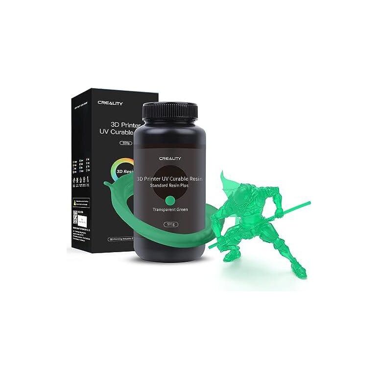 Creality rasina standard plus rigida fotosensibila, 500g, culoare transparent green, compatibila cu imprimante 3d cu tehnologie lcd.,  Accesorii imprimare 3D | electropc.ro