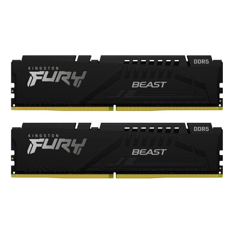Memorie kingston 16gb ddr5 6000mhz cl30 dual channel kit fury beast,  Memorii RAM Desktop | electropc.ro