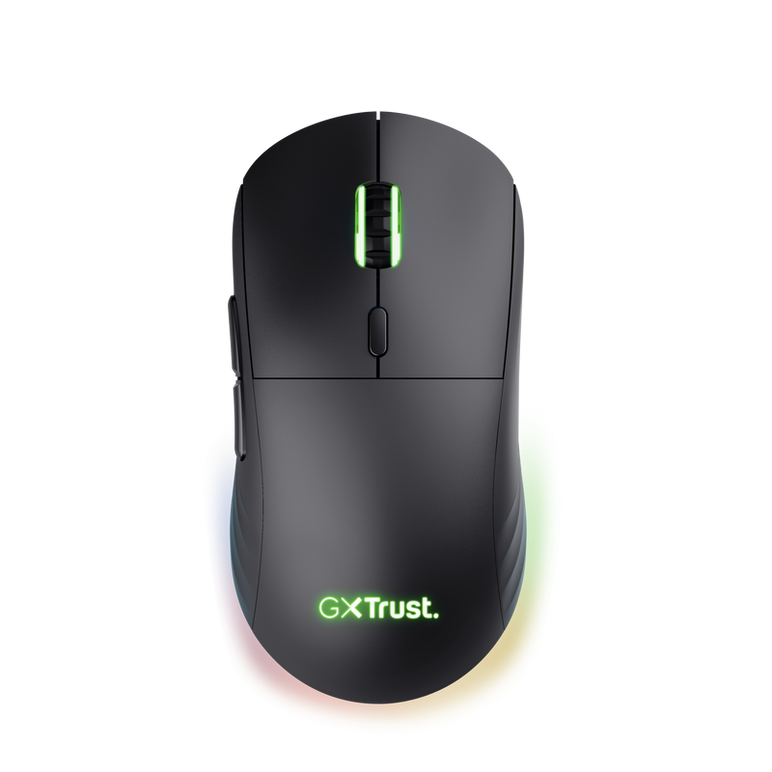 Mouse wireless trust gxt 927 redex+, rezolutie maxima 25600 dpi, senzor paw3370, polling rate 125/250/500/1000hz, iluminare full rgb, negru,  Mouse | electropc.ro