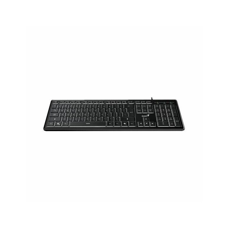 Tastatura genius usb, multimedia, 104 taste + 12 taste multimedia, negru,  Tastaturi | electropc.ro