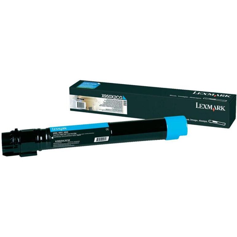 Toner lexmark x950x2cg, cyan, 22 k, x950de , x950de statoil ,x950dhe , x952de , x952dhe , x952dte , x954de , x954dhe,  Tonere | electropc.ro