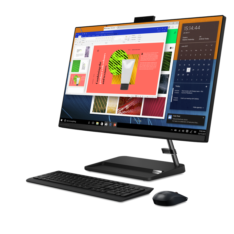 All-in-one lenovo ideacentre aio 3 27alc6 27" fhd (1920x1080) ips 250nits anti-glare, amd ryzen™ 5 7430u (6c / 12t, 2.3 / 4.3ghz, 3mb l2 / 16mb l3), video integrated amd radeon™ graphics, ram 2x 8gb so-dimm ddr4-3200, two ddr4 so-dimm slots, dual-channel ,  All in one PC | electropc.ro