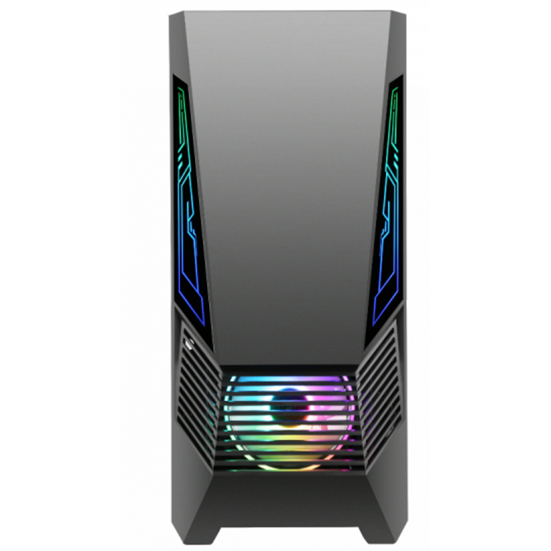 Carcasa gaming serioux rogue, tip middle tower, mesh si banda argb, capac superior cu filtru magnetic de praf, panoul lateral: sticla securizata, sasiu: spcc 0.6t, usb2.0x2+hd audio, usb 3.0 x1, porturi rezervate pentru ventilator:, față: 1 ventilator rgb,  Carcase | electropc.ro