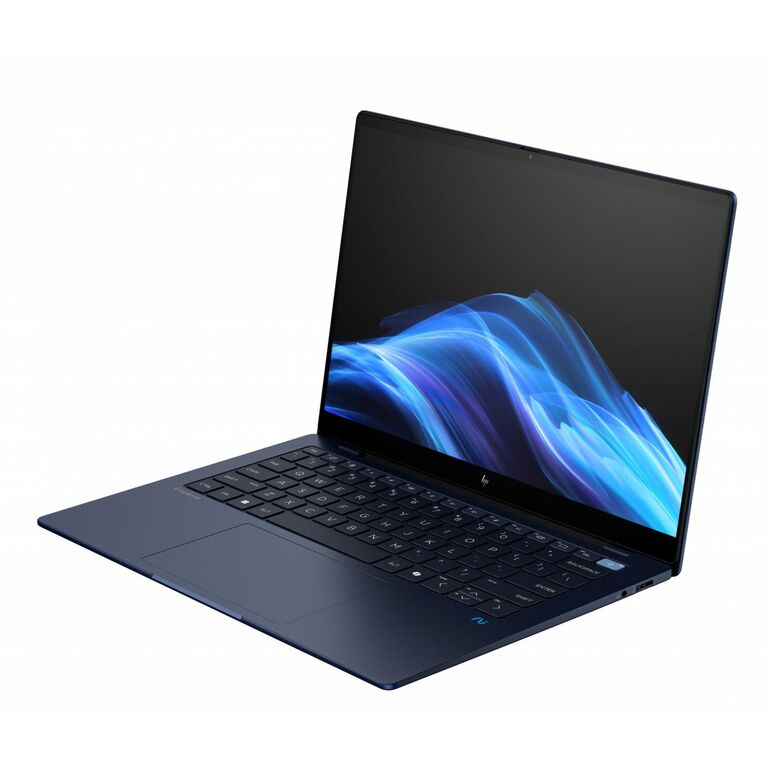 Laptop hp dragonfly ultra g1q cu procesor snapdragon x elite x1e-78-100 12 core (up to 3.4 ghz, 42 cores), 14 inch 2.2k touch, qualcomm adreno graphics, 16 gb, ssd, 1tb pcie tlc m.2, windows 11 pro 64bit nextgen premium, atmospheric blue, 5yw,  Laptopuri | electropc.ro