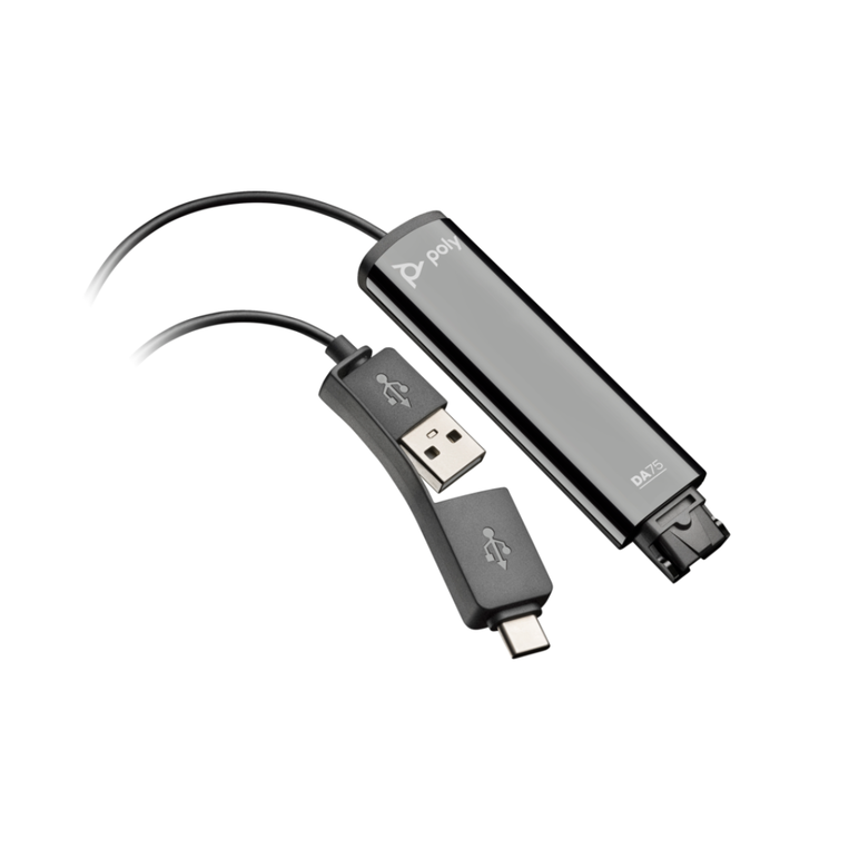 Poly da75 usb to qd black adapter taa,  Casti audio | electropc.ro